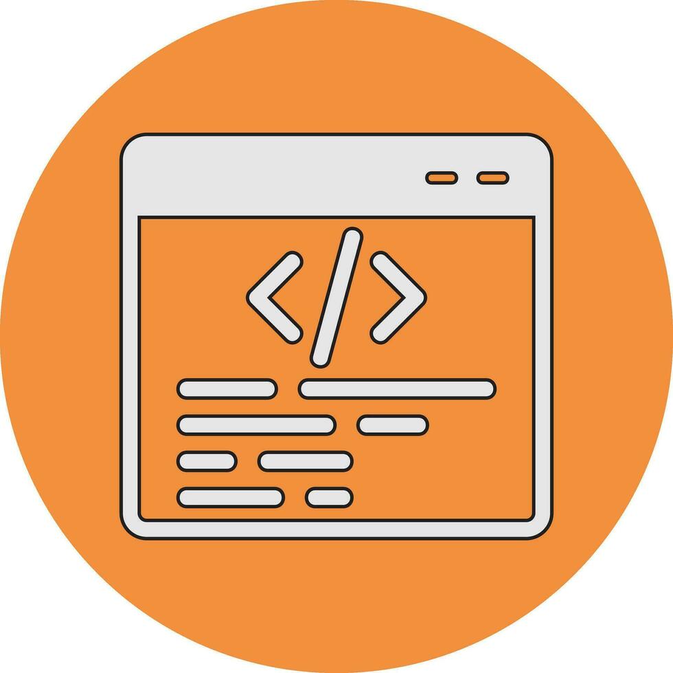Web Programming Vector Icon
