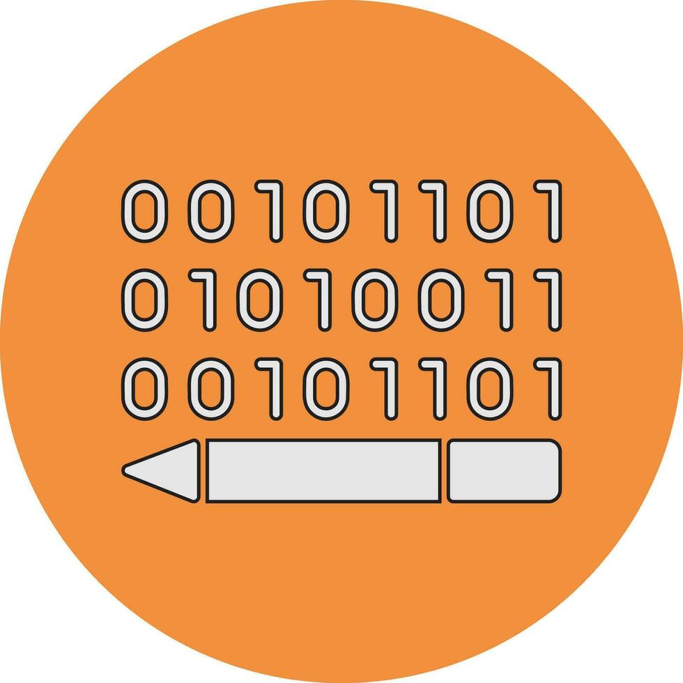 Binary Code Vector Icon