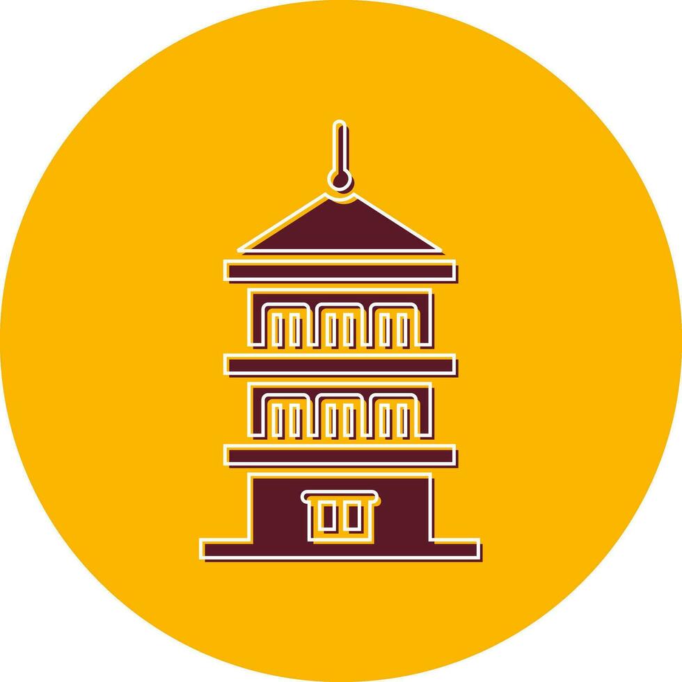 icono de vector de pagoda