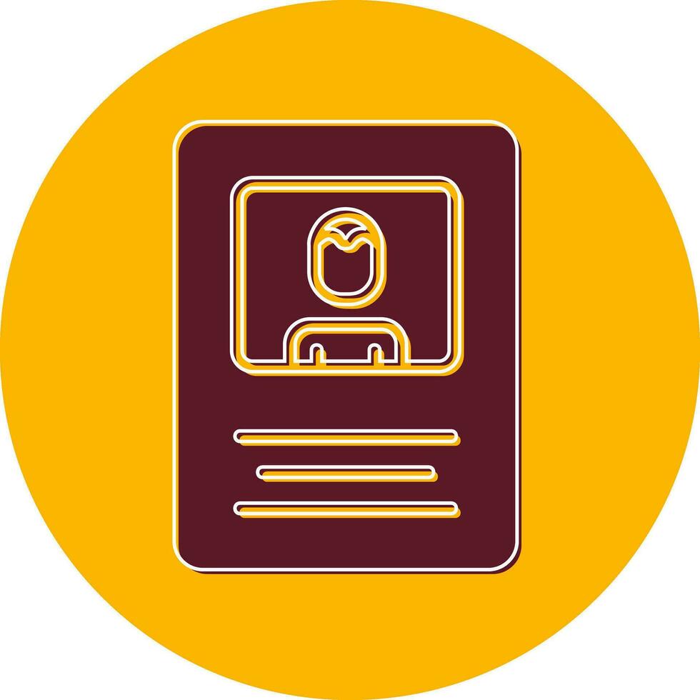 Name Tag Vector Icon