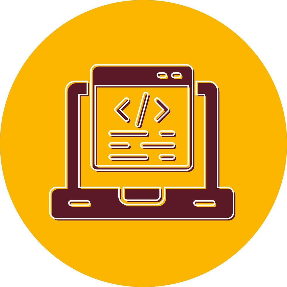 icono de vector de programación