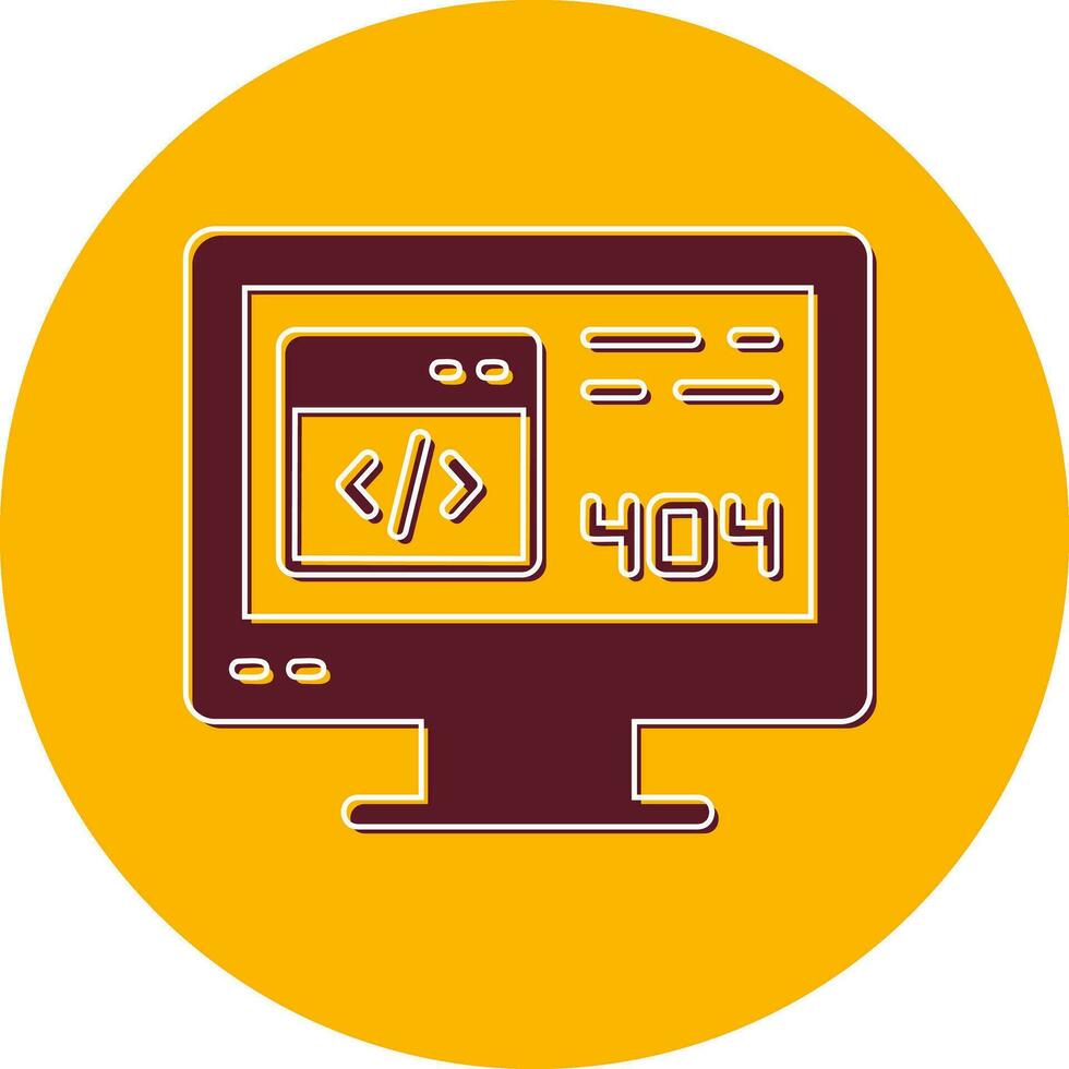 404 Error Vector Icon