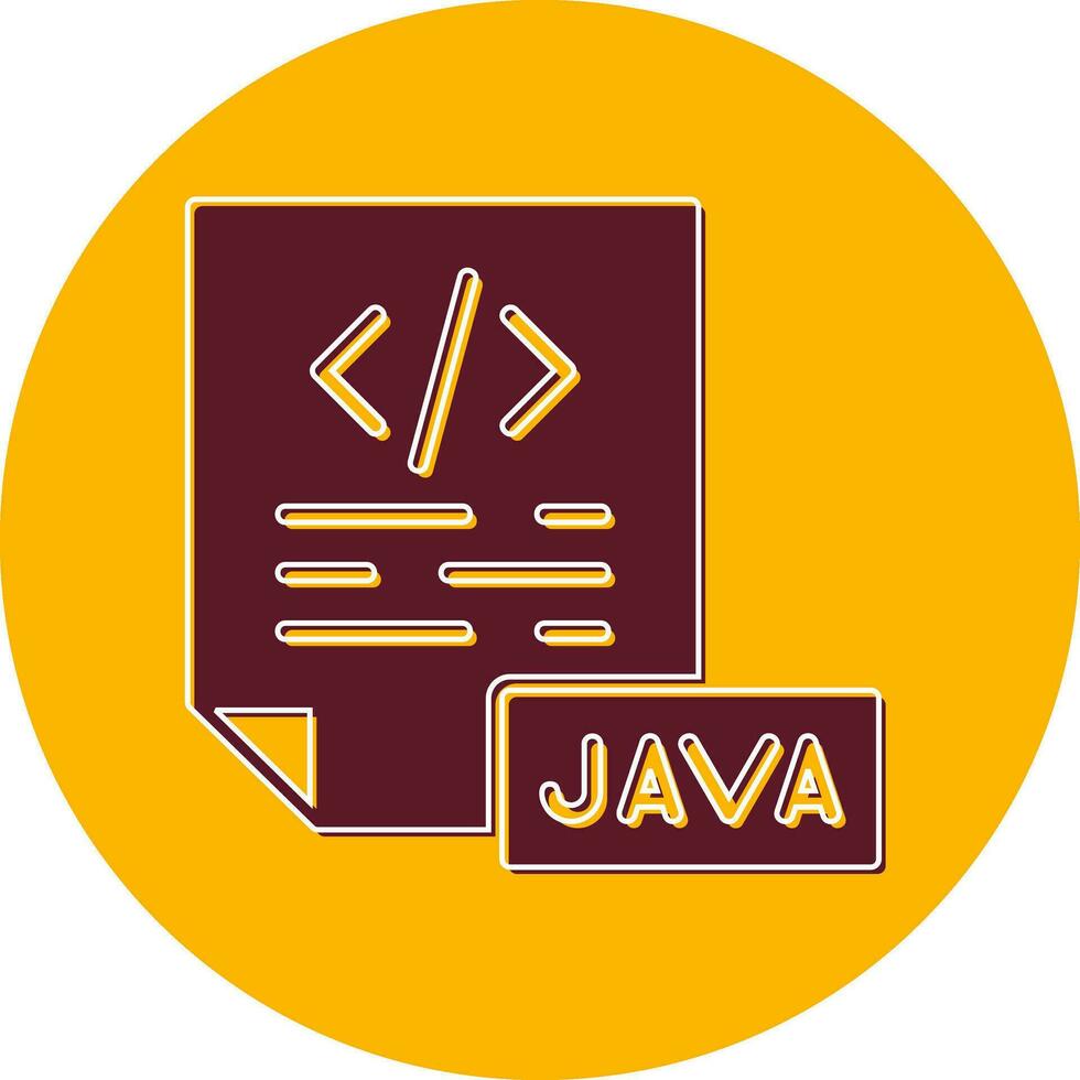 icono de vector de java