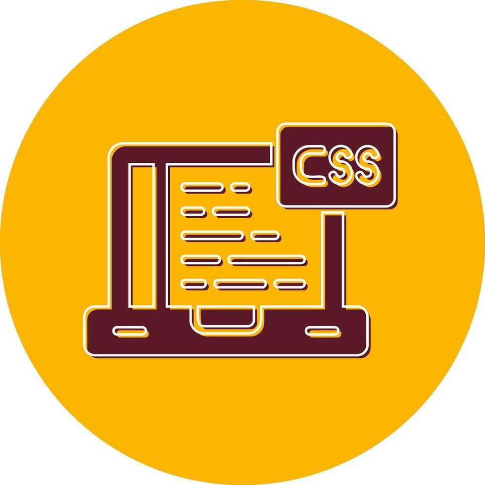 icono de vector de css