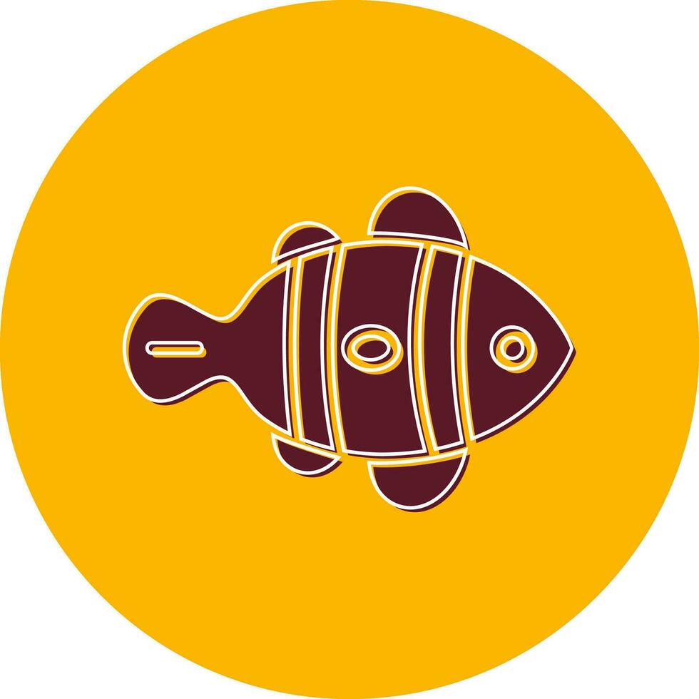 Clown Fish Vector Icon