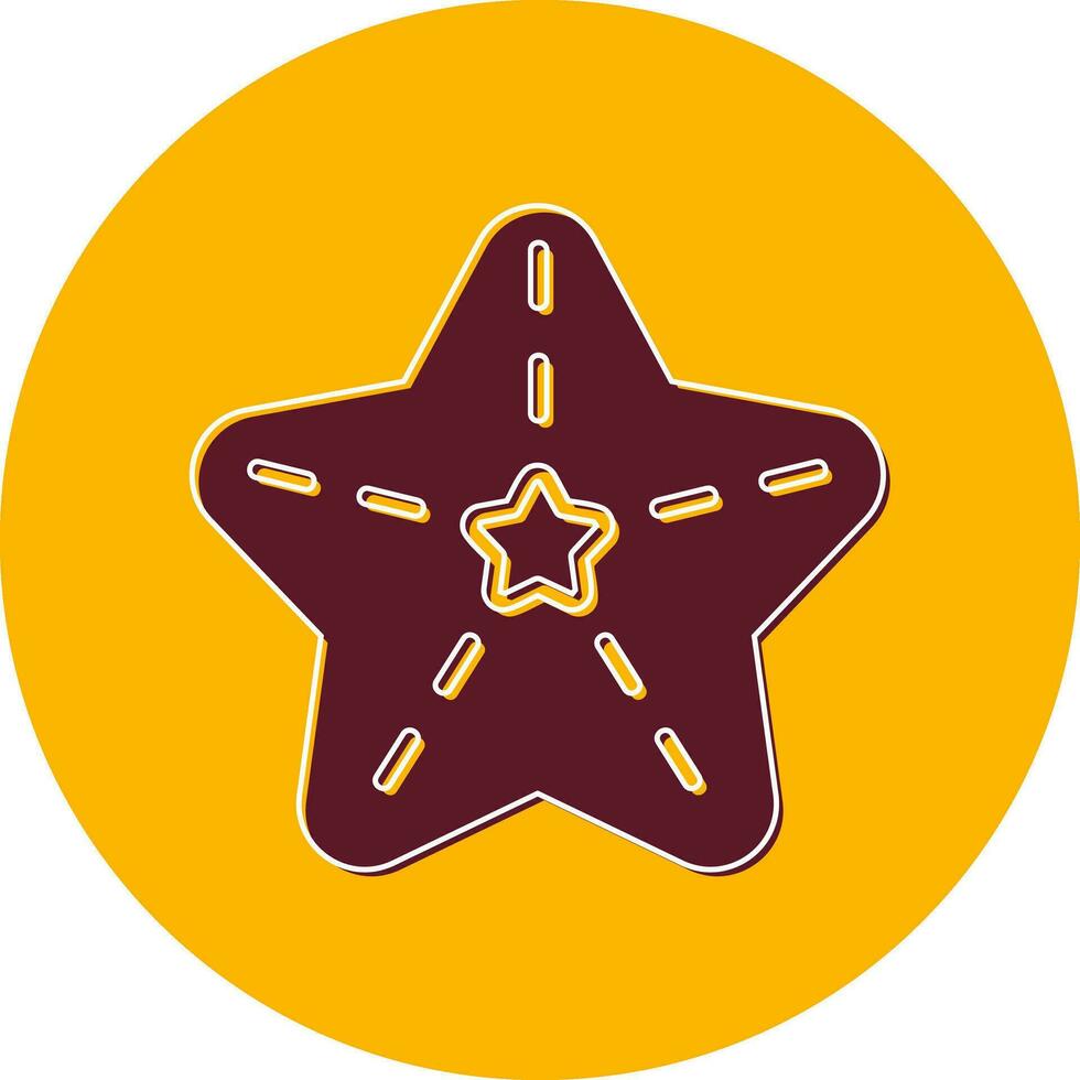 icono de vector de estrella de mar