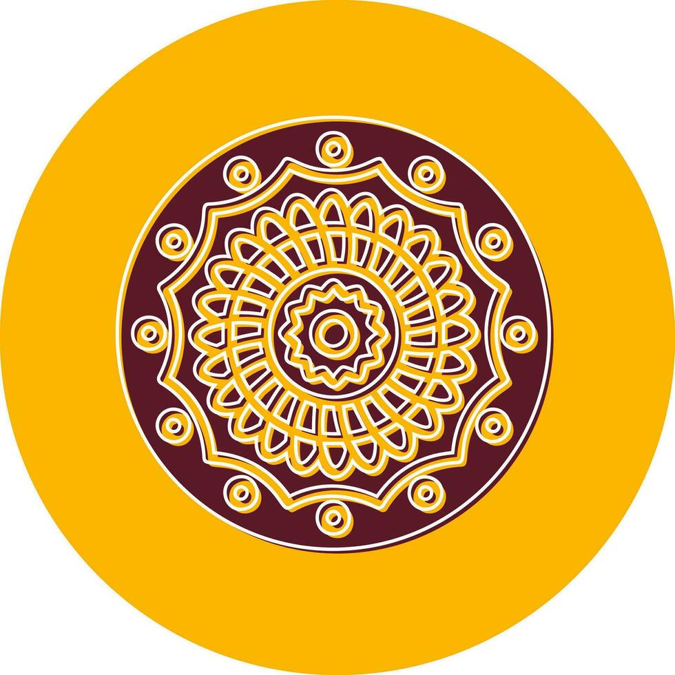 icono de vector de mandala