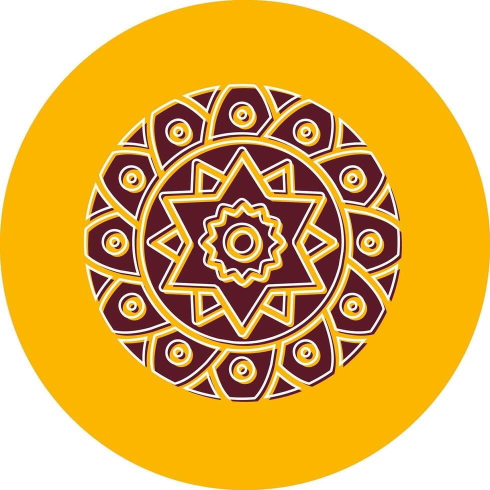 icono de vector de mandala