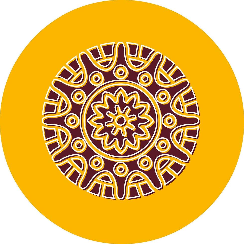 icono de vector de mandala