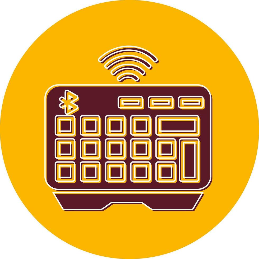 Wireless Keyboard Vector Icon