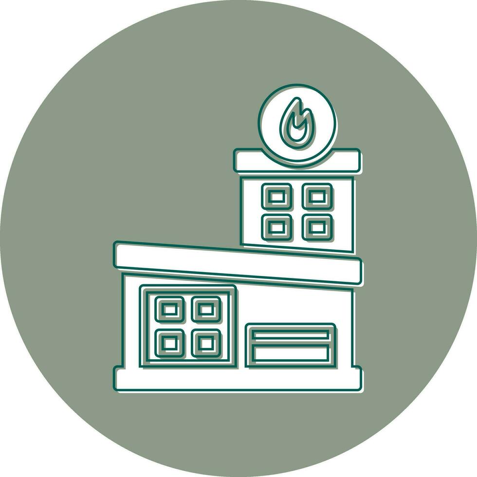 Fire Station Vector Icon