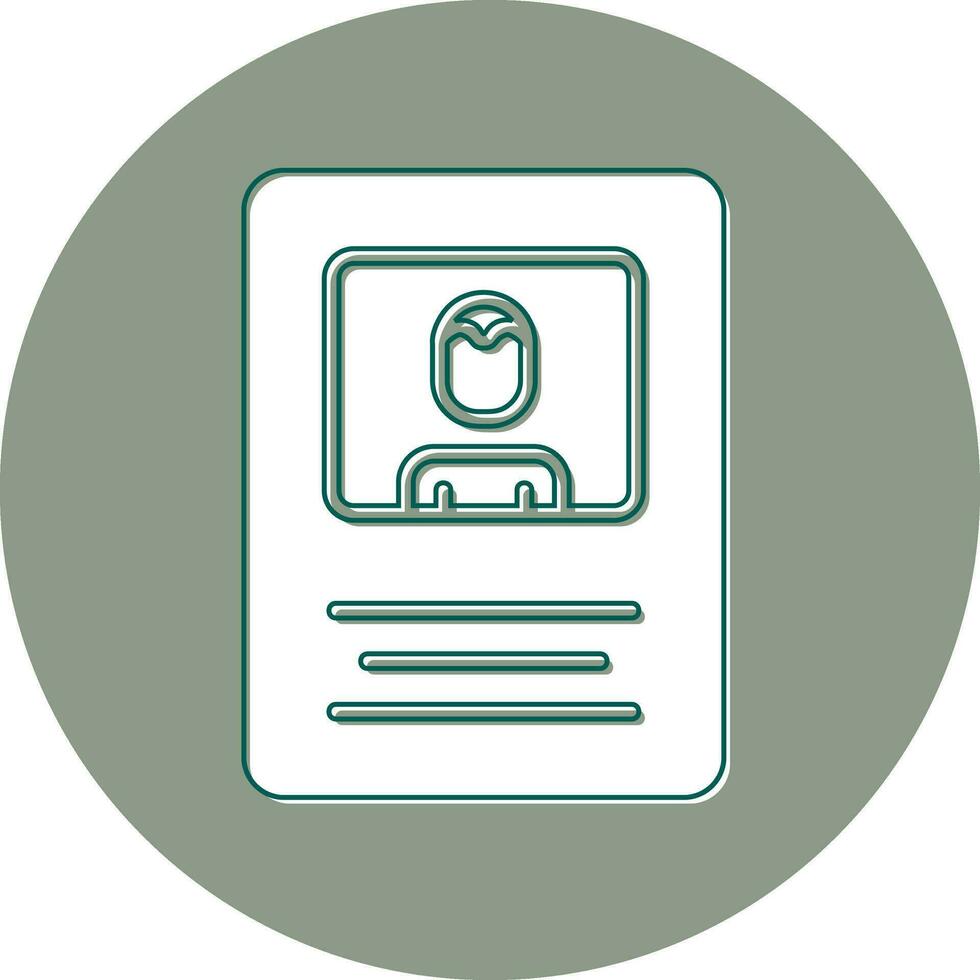 Name Tag Vector Icon