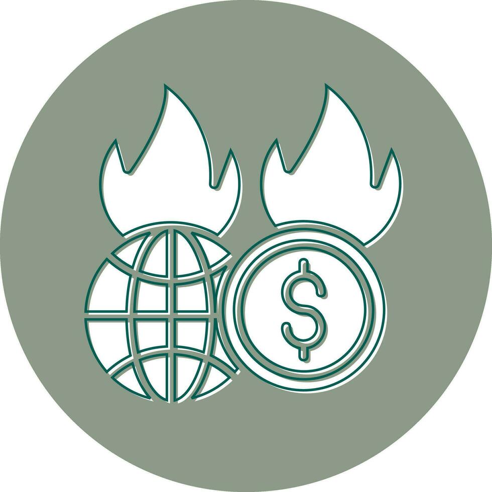 Economic Crisis Vector Icon