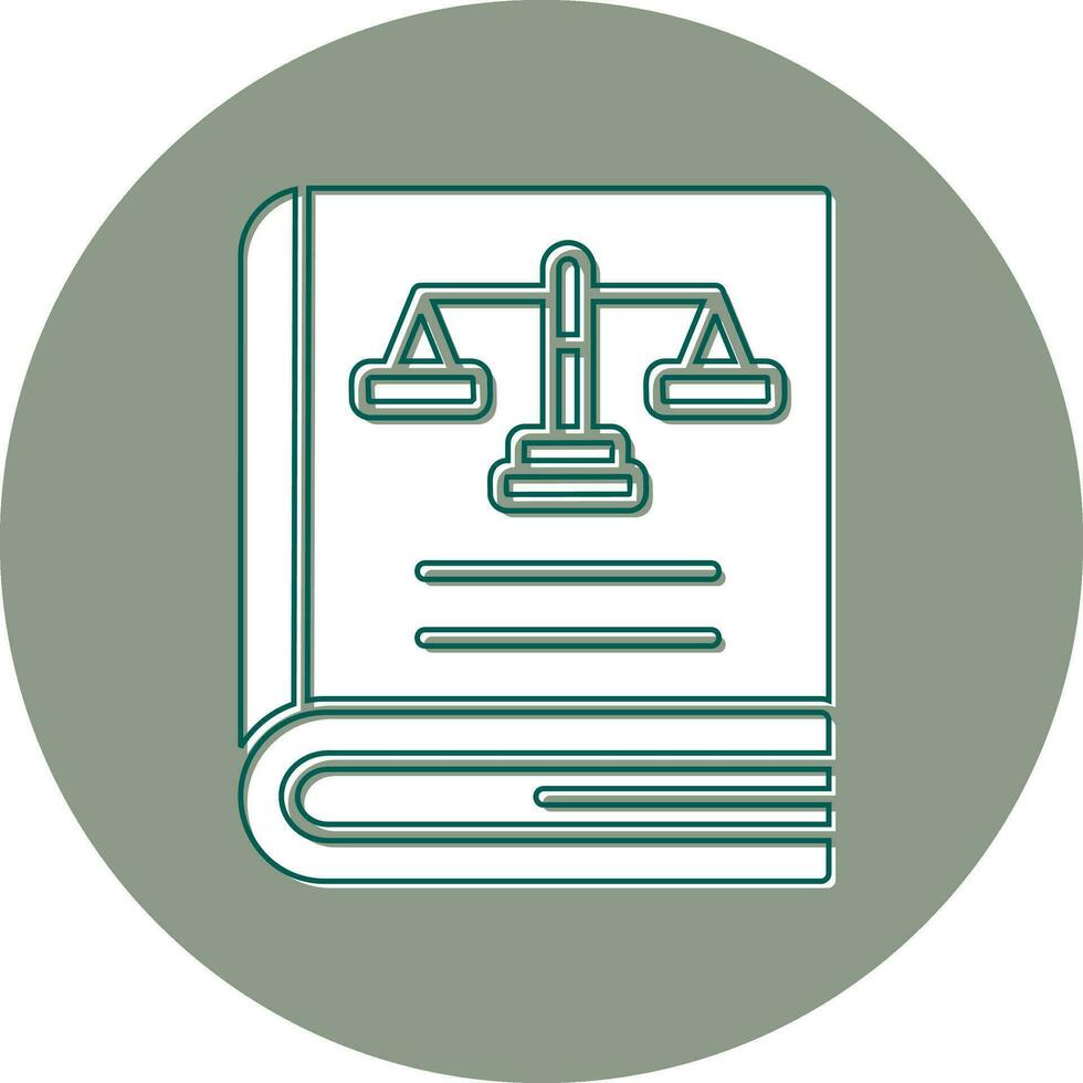 Law Book Vector Icon