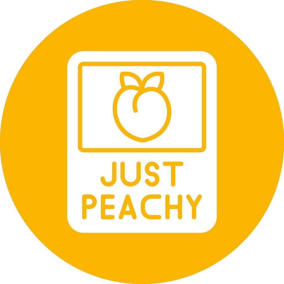 Just Peachy Vector Icon