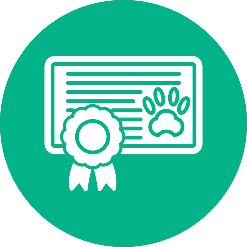 icono de vector de certificado