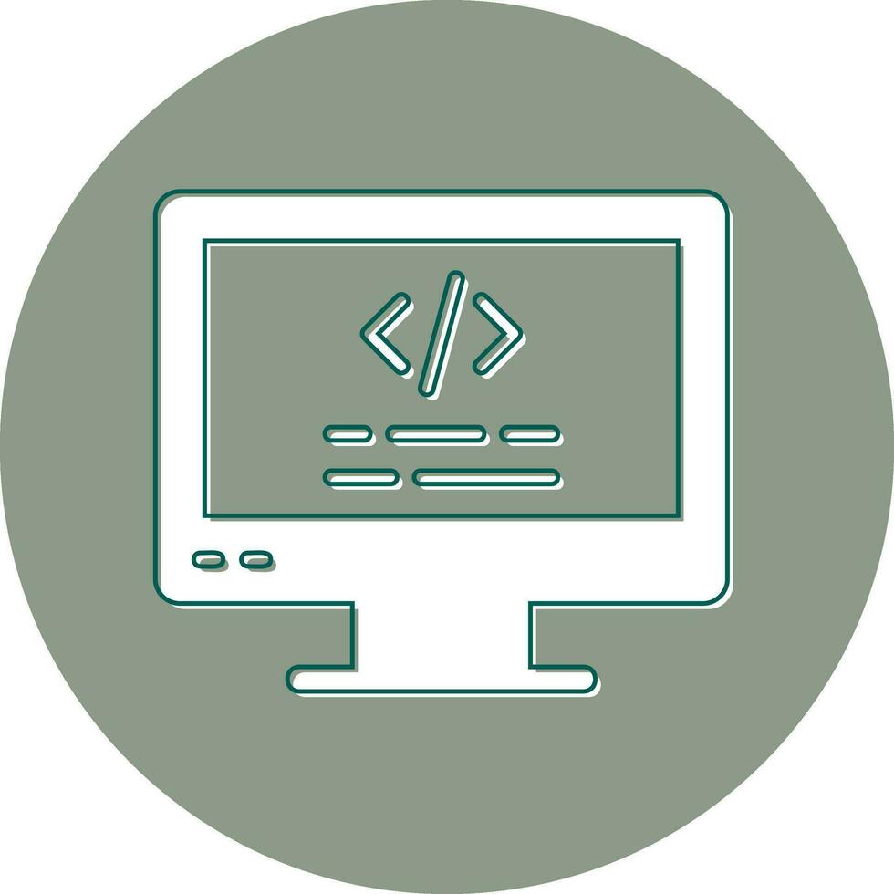 Computer Vector Icon
