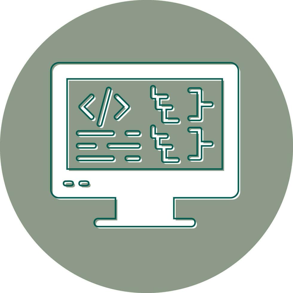 Computer Vector Icon