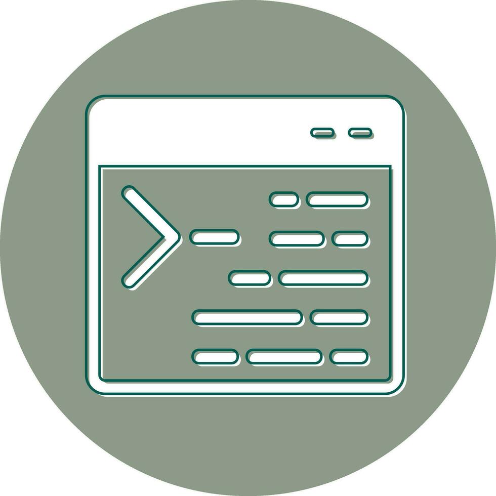 Code Terminal Vector Icon