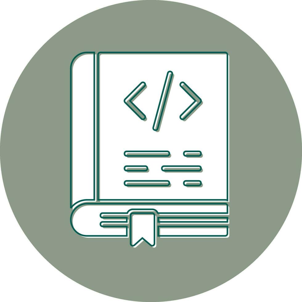 Coding Book Vector Icon