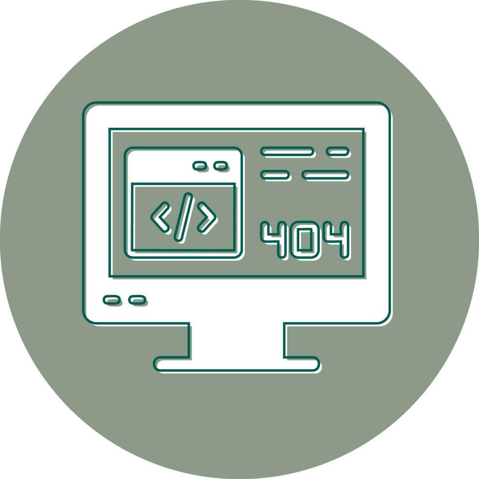 404 Error Vector Icon