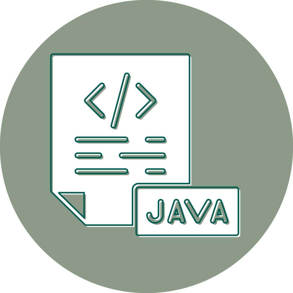 icono de vector de java