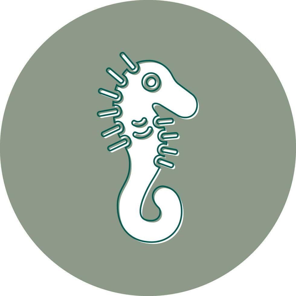 icono de vector de caballito de mar