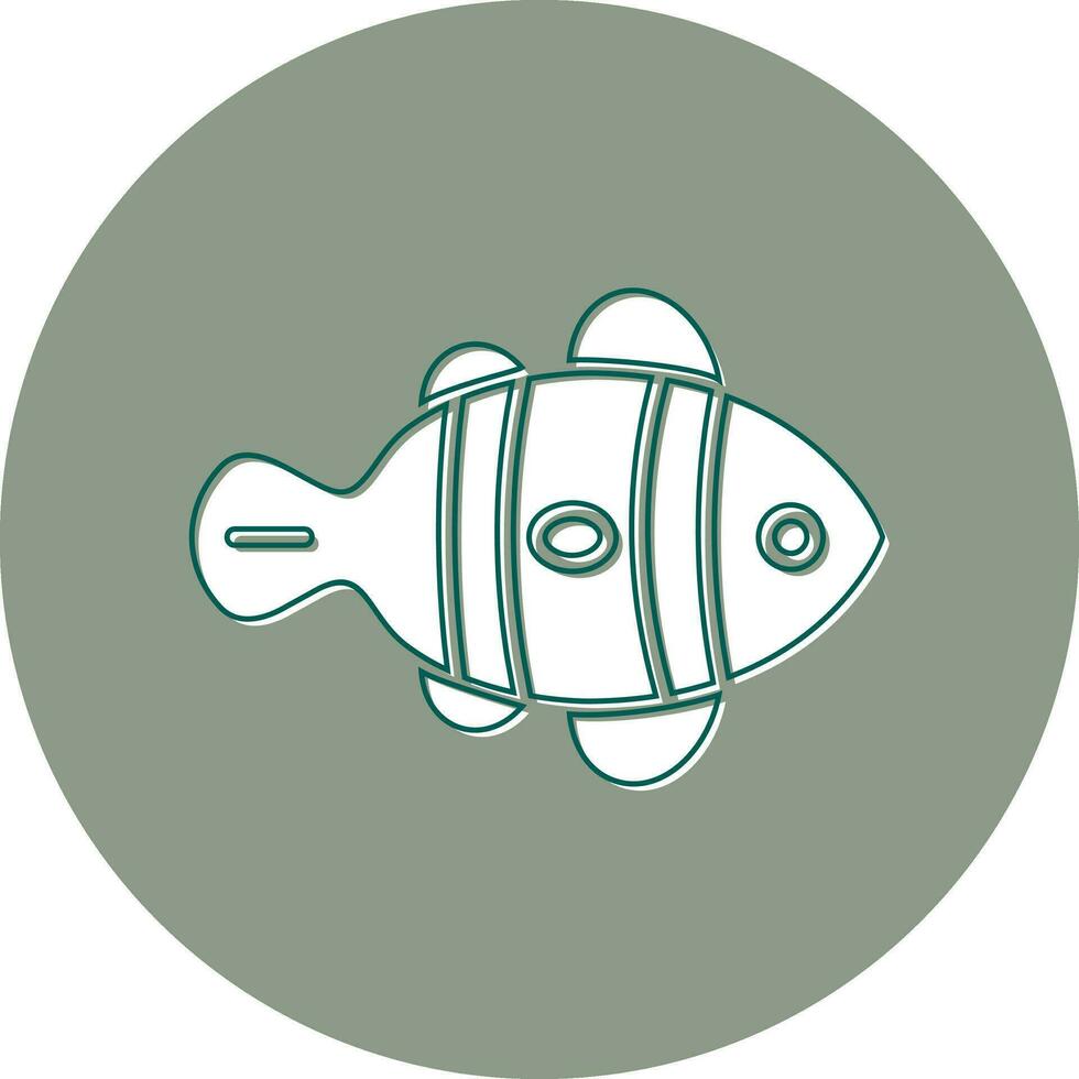 Clown Fish Vector Icon