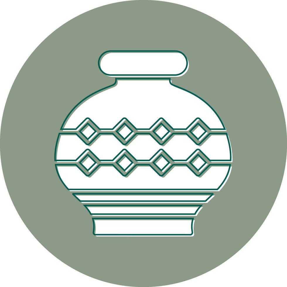 icono de vector de florero