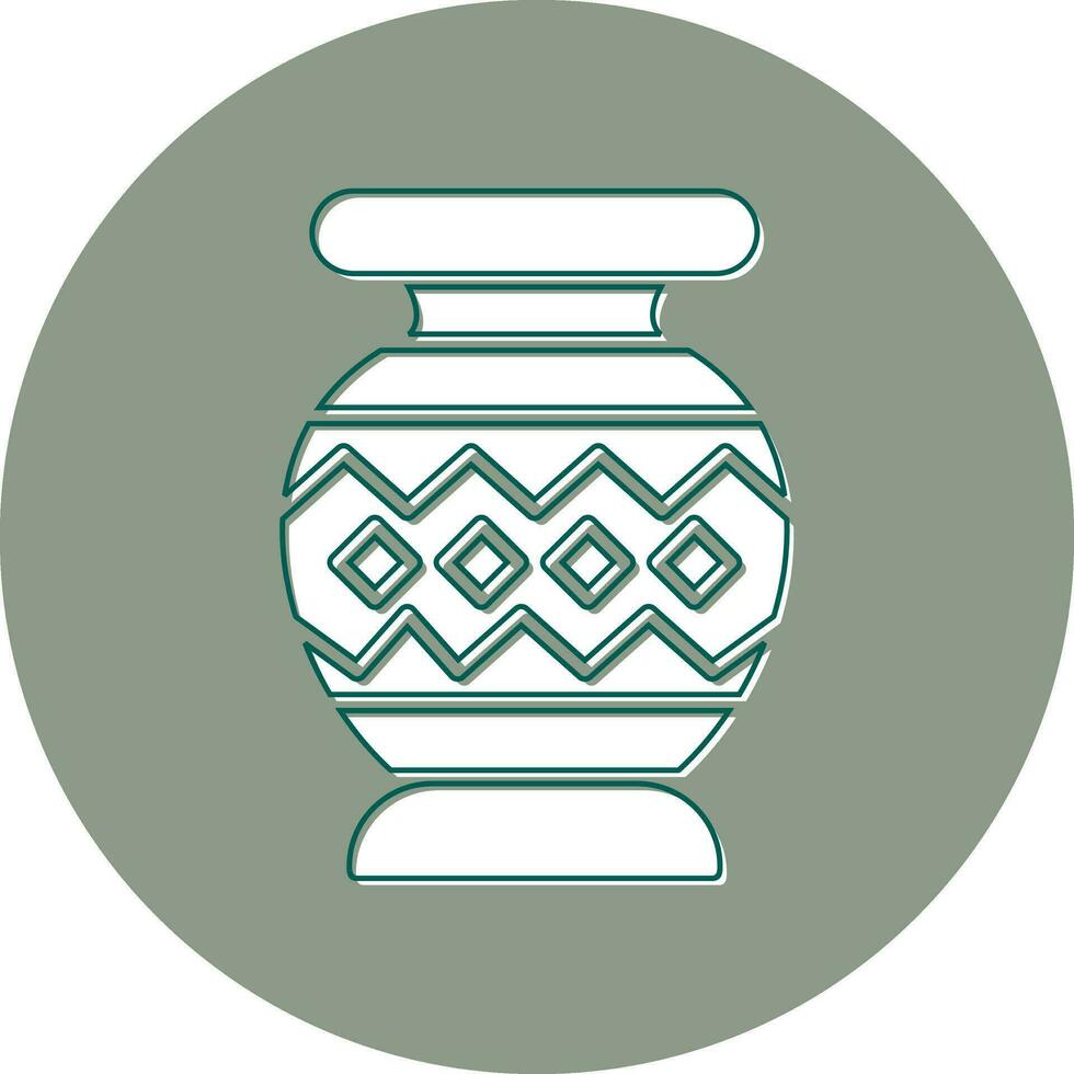 icono de vector de florero