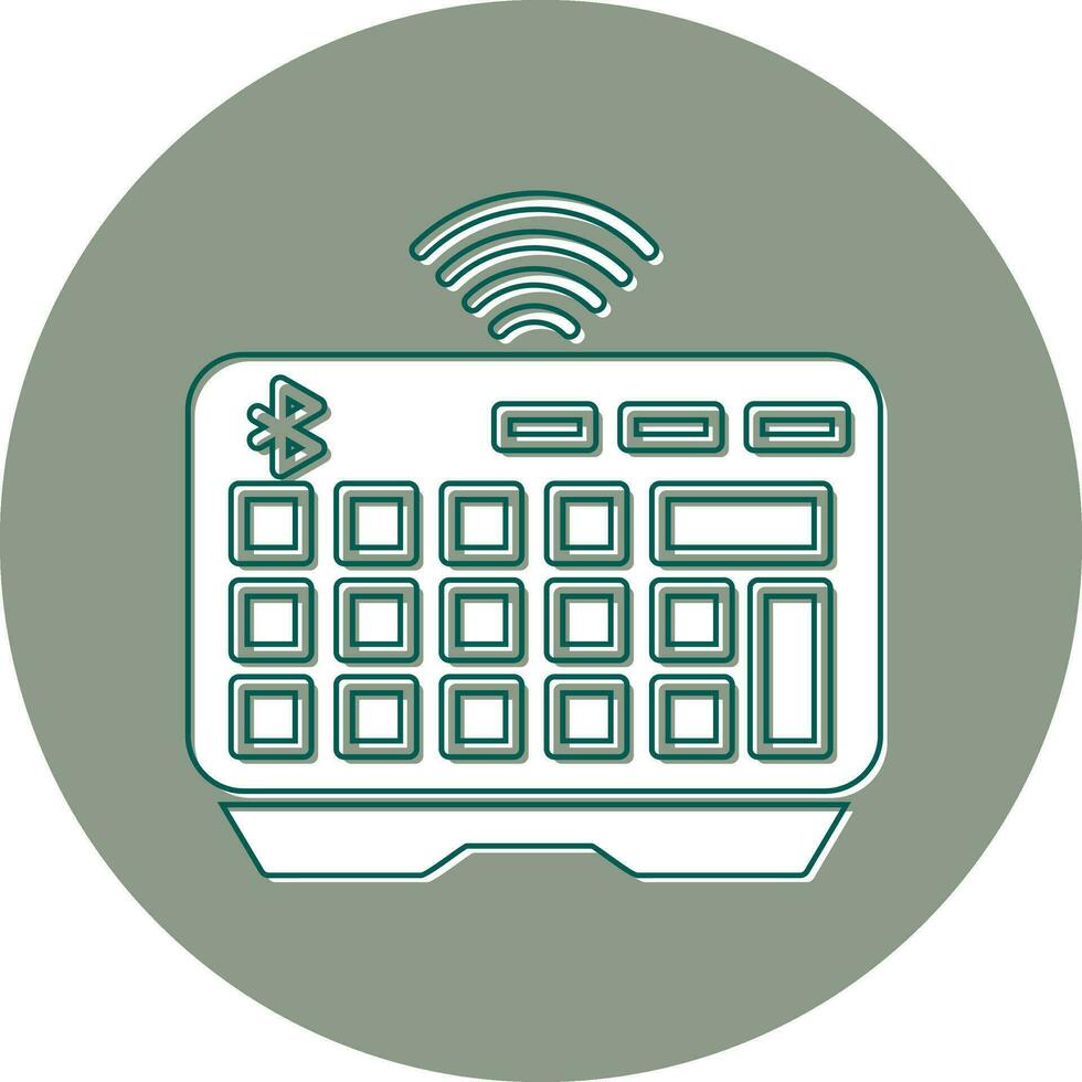 Wireless Keyboard Vector Icon