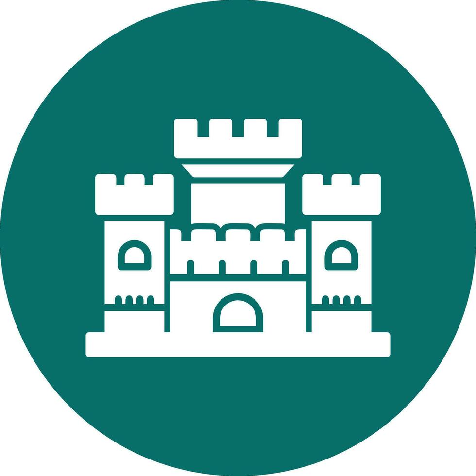 icono de vector de castillo