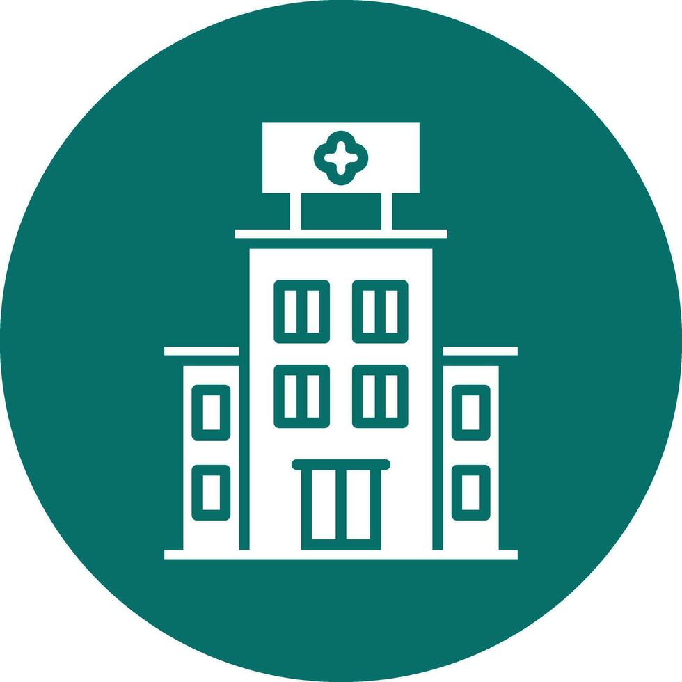 Hospital Building Vector Icon