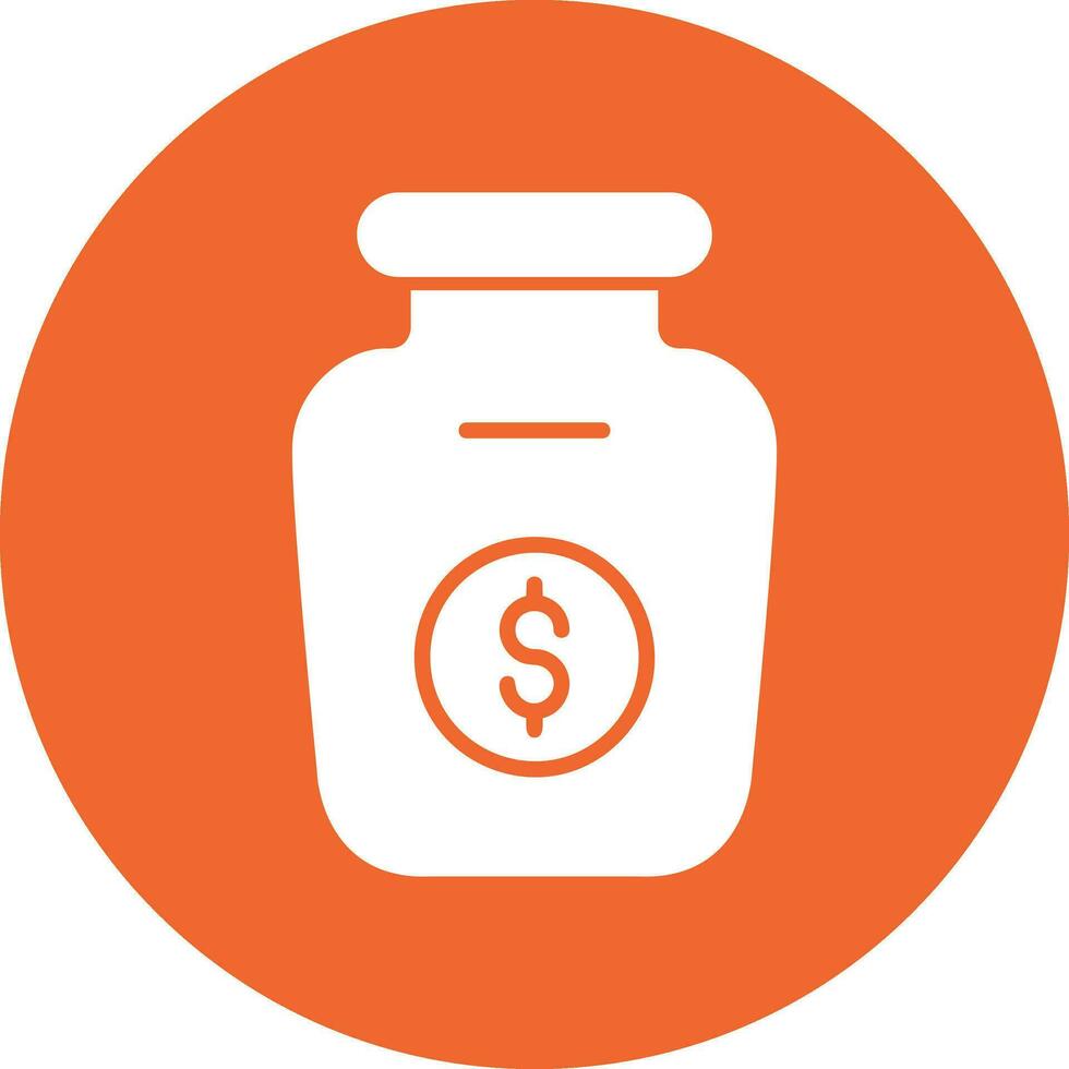 Money Jar Vector Icon