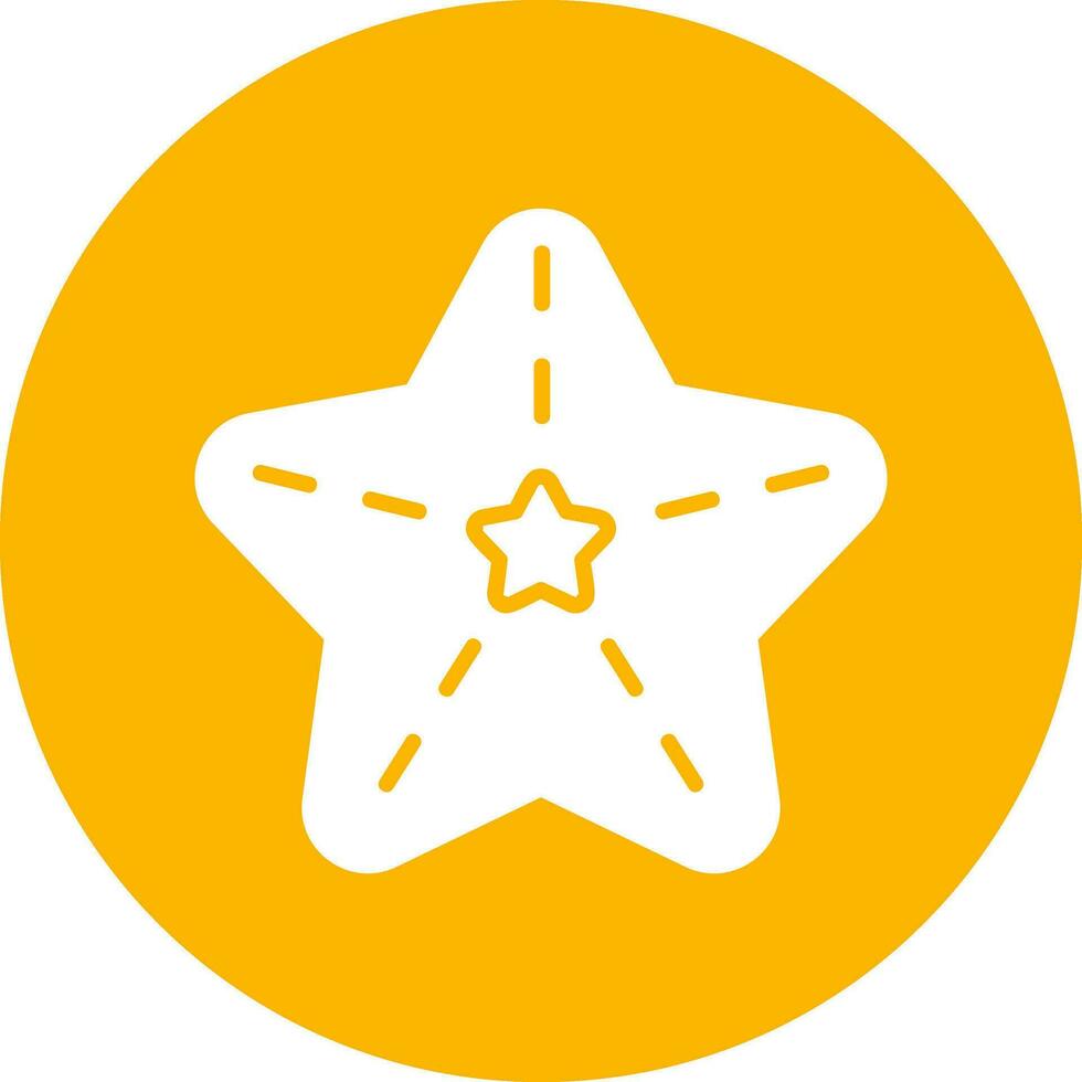 icono de vector de estrella de mar