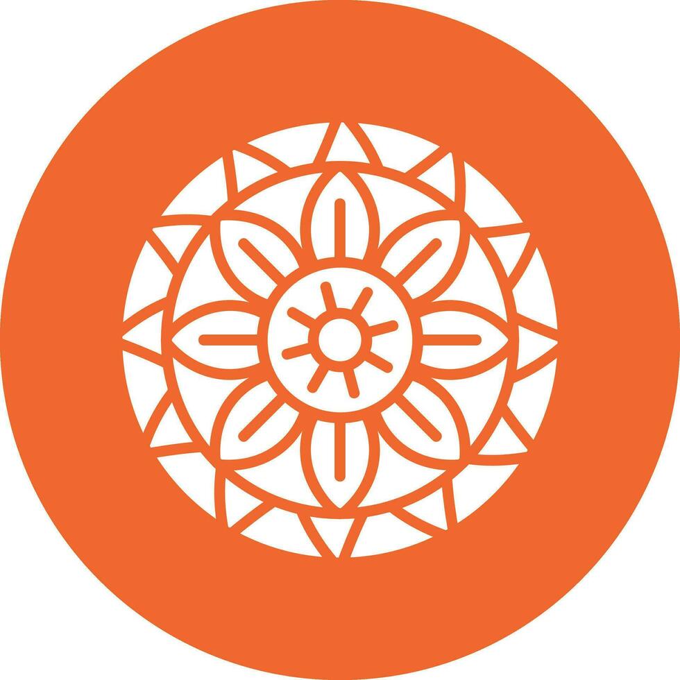 icono de vector de mandala