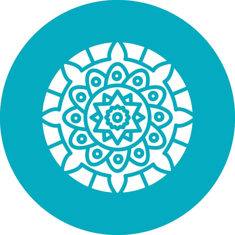 icono de vector de mandala