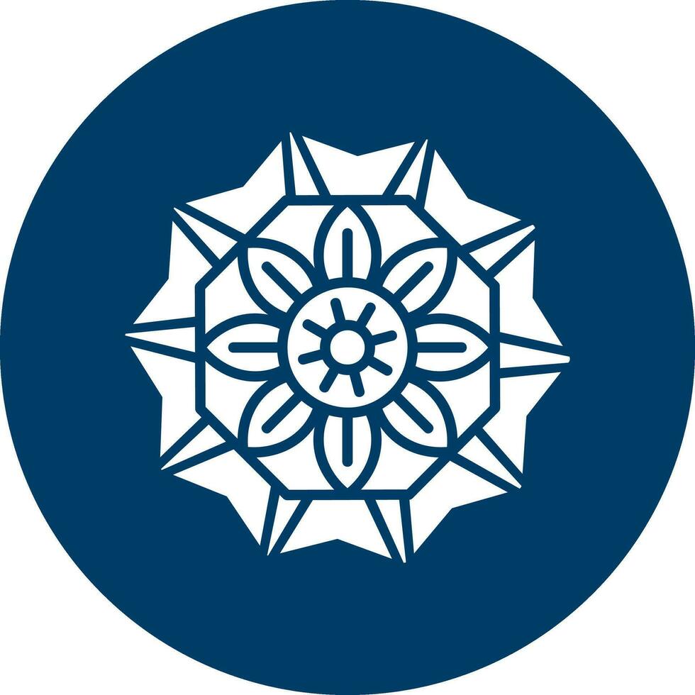 icono de vector de mandala