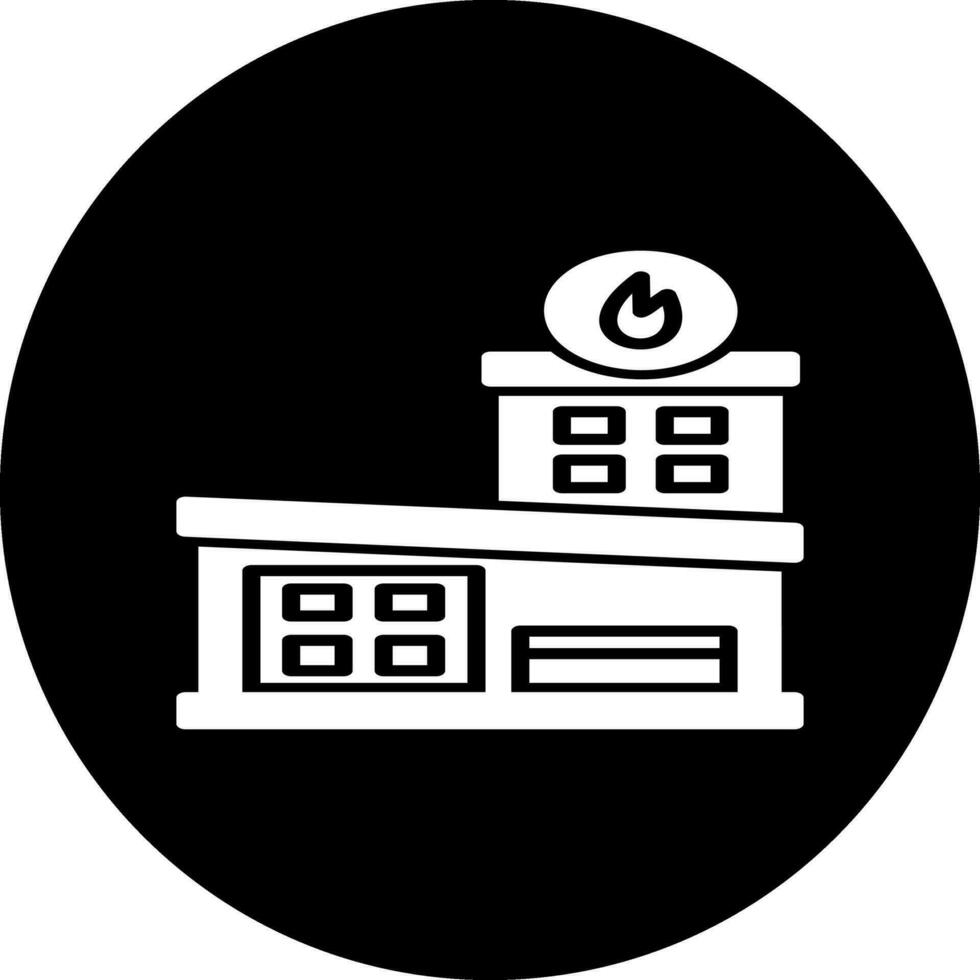 Fire Station Vector Icon