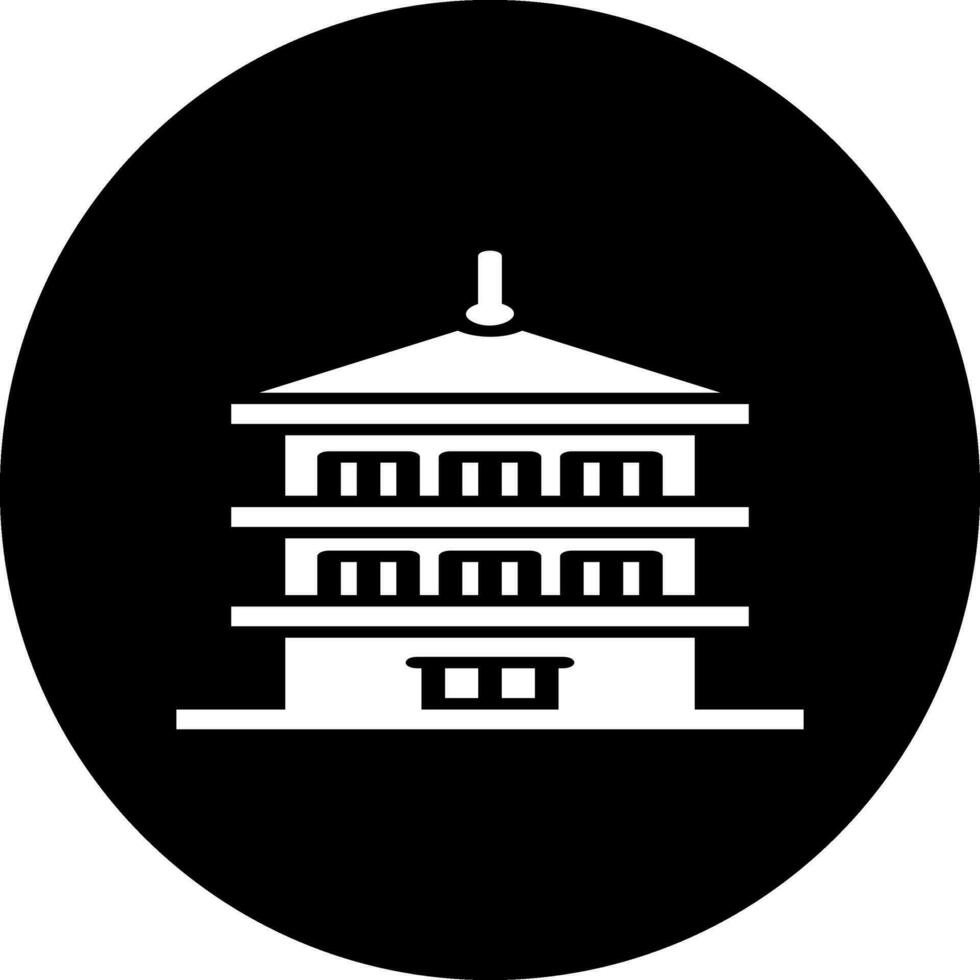 icono de vector de pagoda