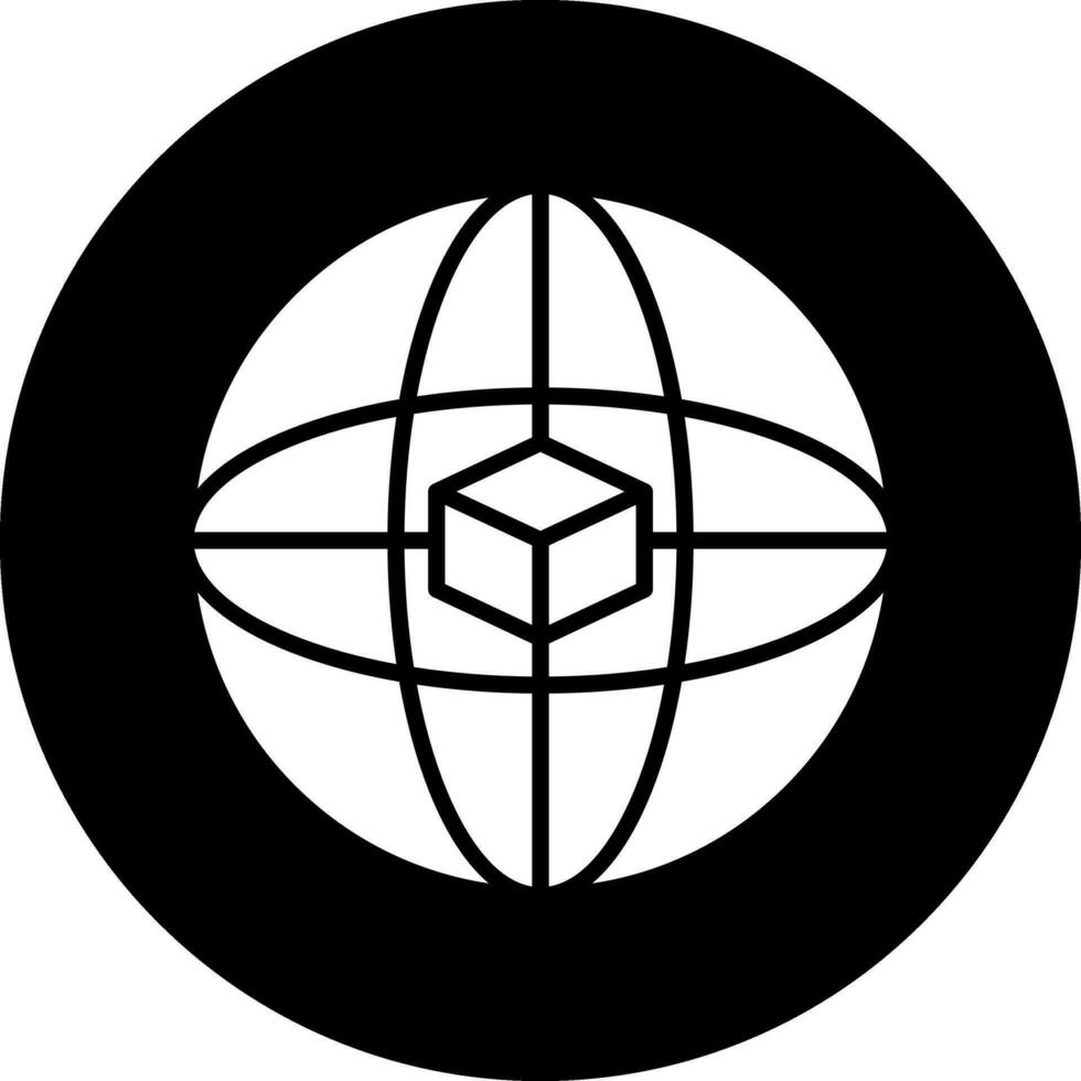 icono de vector de red global