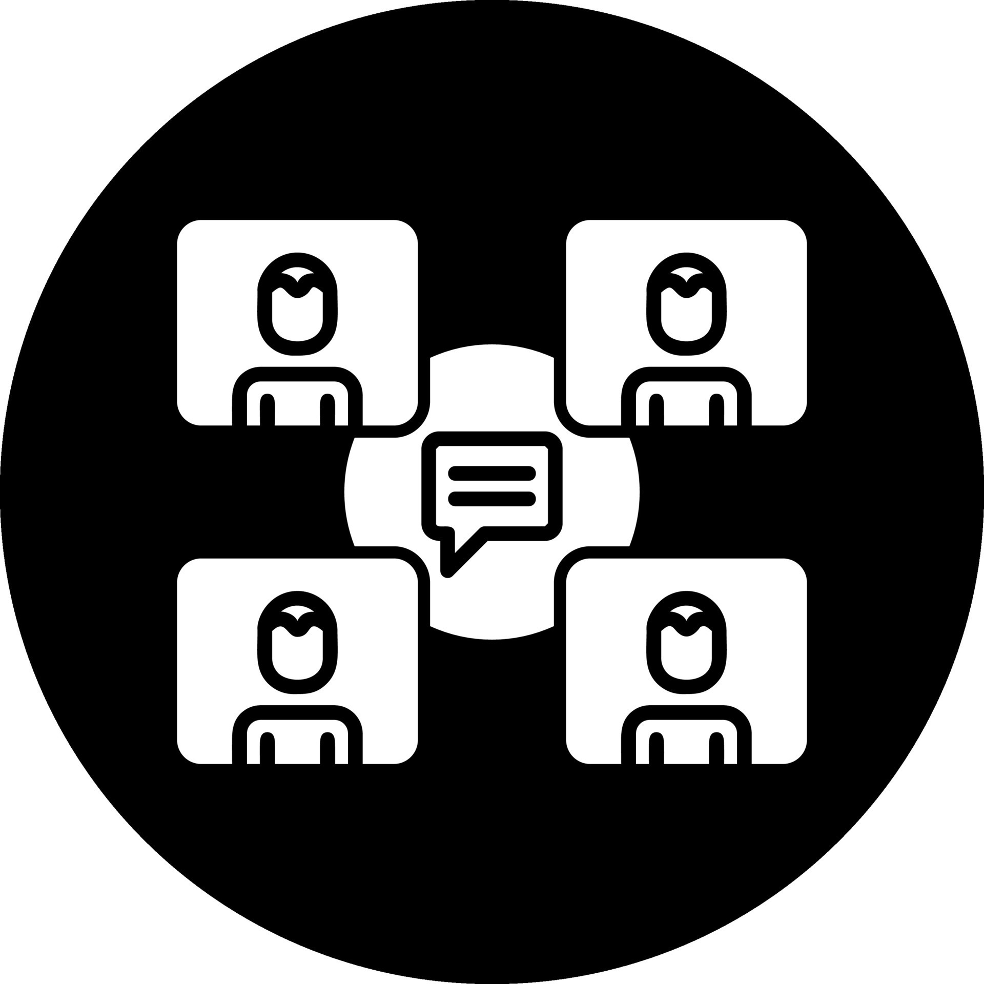 Group Chat Vector Icon 31447647 Vector Art at Vecteezy