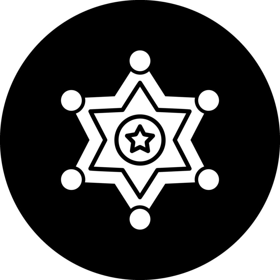 Sheriff Badge Vector Icon