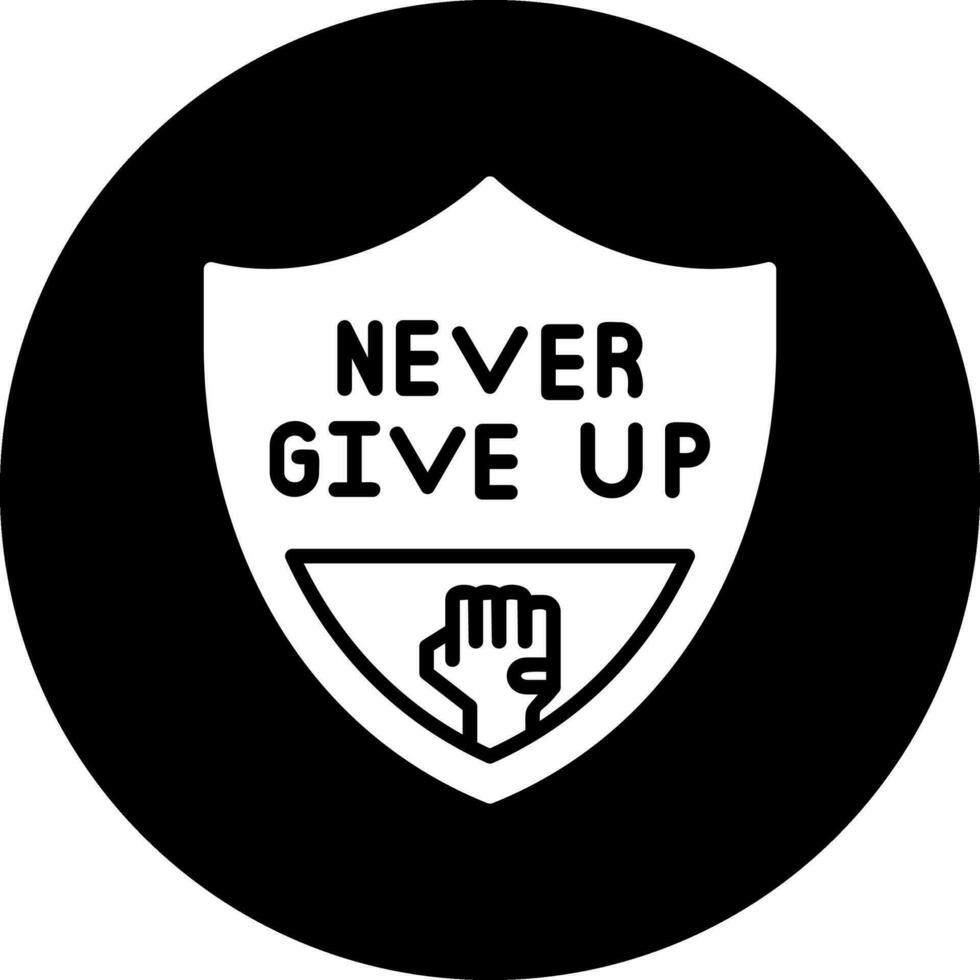 Never Give Up Vector Icon