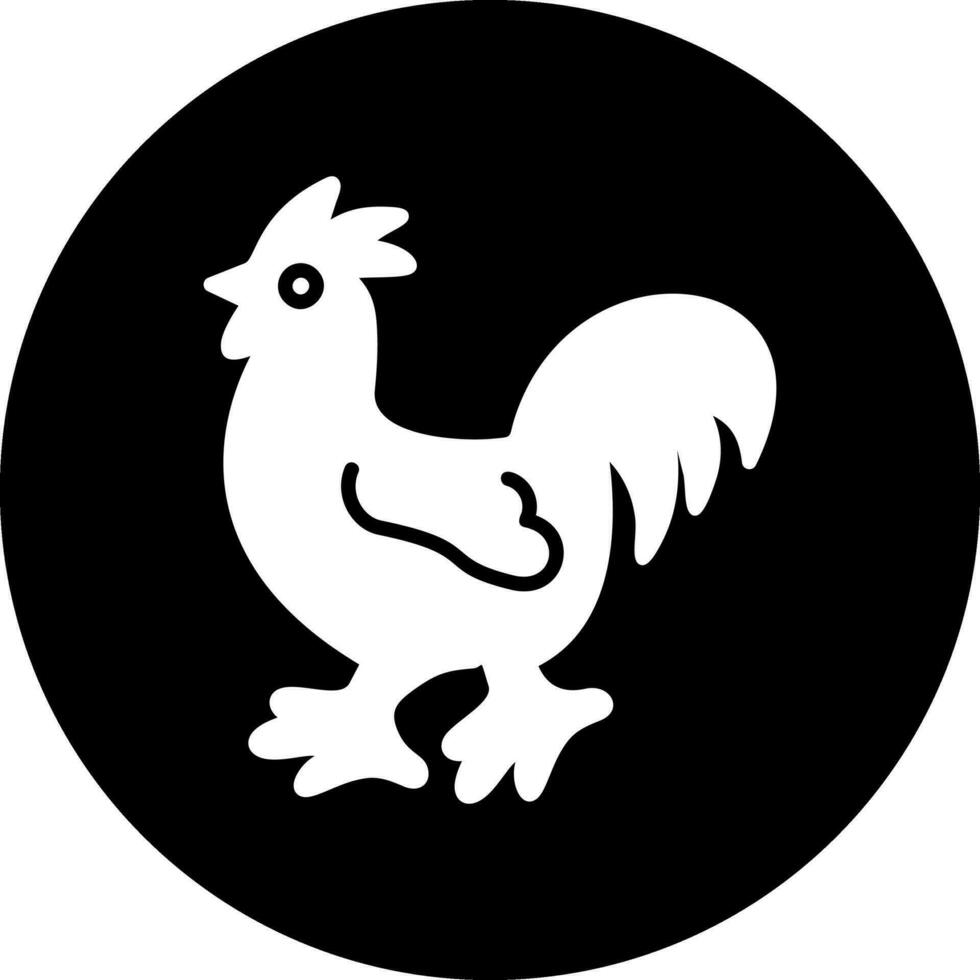 icono de vector de pollo