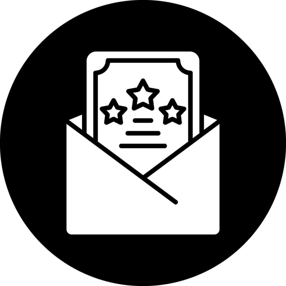 icono de vector de invitación