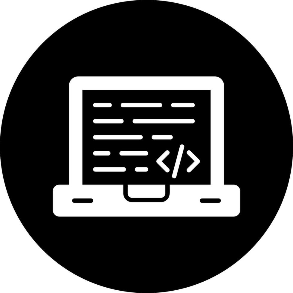 icono de vector de codificación