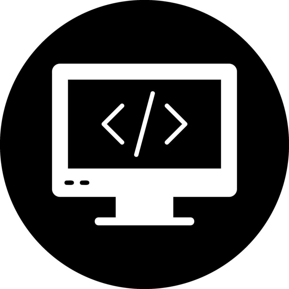 icono de vector de codificación web