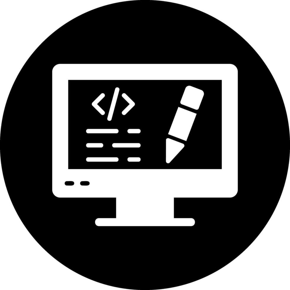 Edit Code Vector Icon