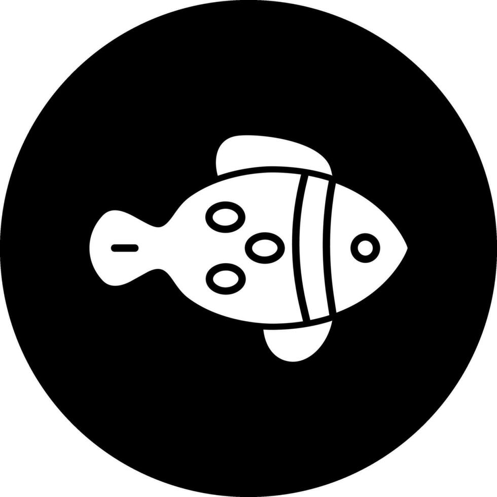 icono de vector de pescado